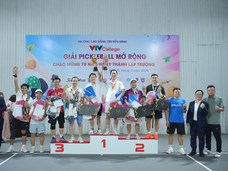 📝 CHÚC MỪNG GIẢI PICKLEBALL CHÀO MỪNG 70 NĂM VTV COLLEGE THÀNH CÔNG RỰC RỠ! 🏆