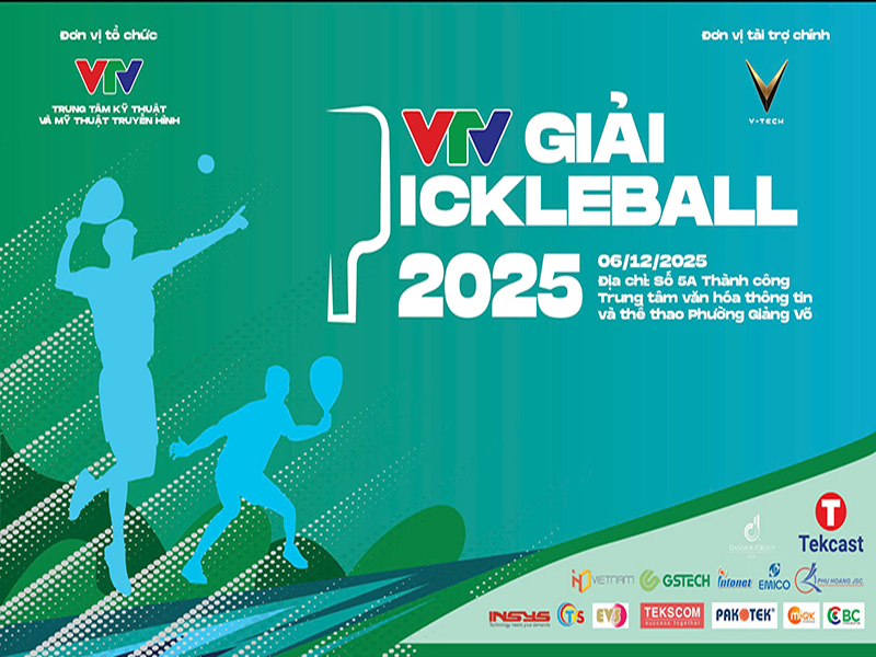 VTV giải PickleBall 2025 - Sân chơi đỉnh cao chính thức khởi động